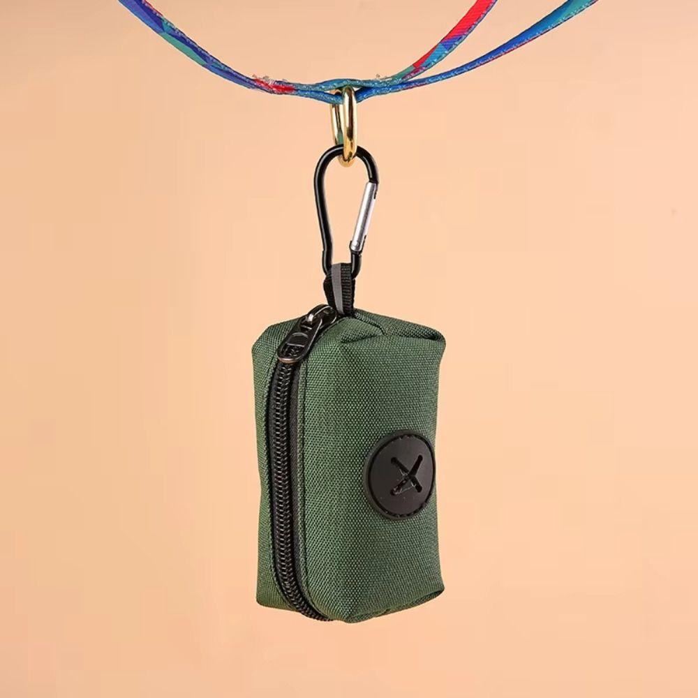 with Carabiner Clip Dog Poop Bag Holder Portable Animal Waste Collection Pouch  Walking