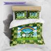 Cartoon Pattern Bedding Quilt Set Quilt Cover Pillowcase Home Decoration Birthday Gift (1 * Duvet Cover + 2 * Pillowcase, Without Core)