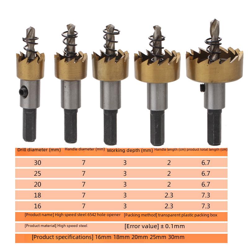 5-teiliges HSS-Lochsägen-Set für Metall mit Titanbeschichtung