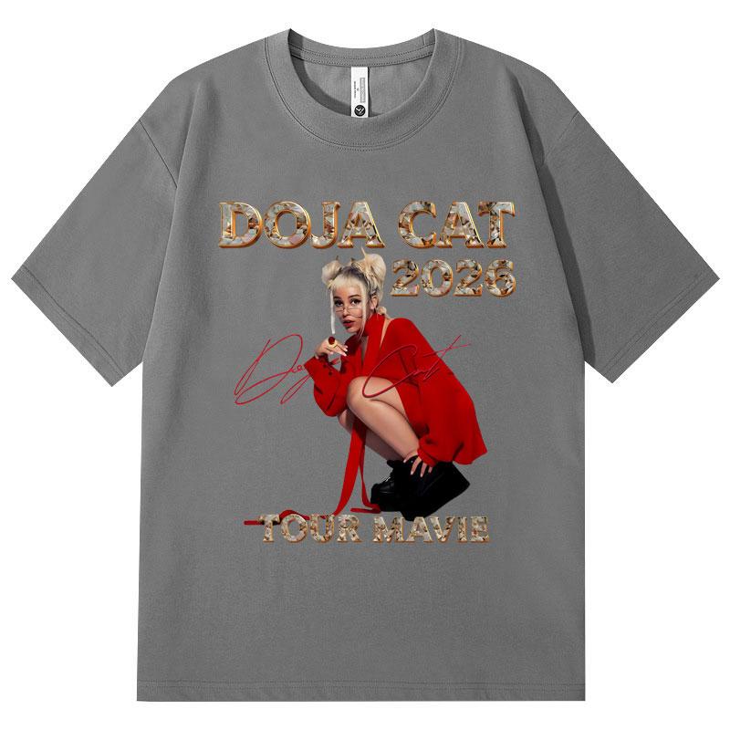 Doja Cat Ma Vie World Tour 2026 T Shirt Unisex WoUnisex Clothing Fashion Hip Hop Tshirt Summer Casual Cotton Short Sleeve Tshirts