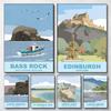 Scotland Travel Poster St Ninian's Isle Edinburgh Cape Wrath Scotland Prints Canvas Painting Wall Picture Home Living Room Decor