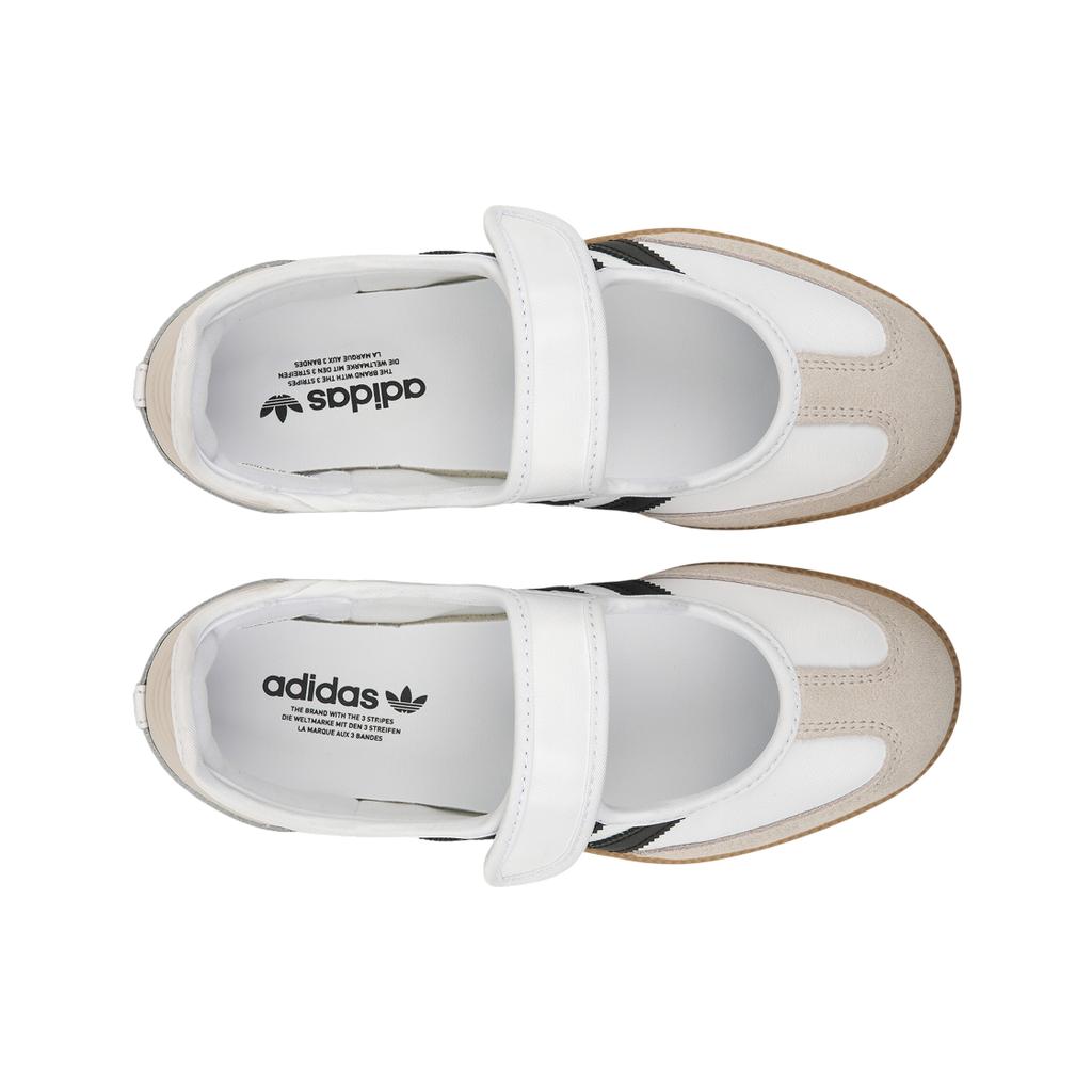 adidas Samba Jane Branco Preto Goma Tênis Calçado Feminino-Branco Alumina Preto Core JR1402