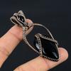 Black onyx Pendant, 999 Copper Wire Wrapped Gemstone Jewelry, Handmade Pendant, For Mother Day