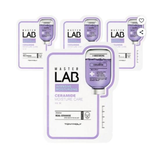 TONYMOLY Master Lab Ceramide Mask Sheet Deep Moisture Care 4pcs