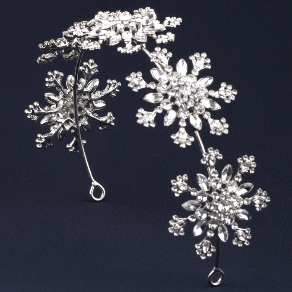 Sparkling Floral Bridal Tiaras Exquisite Women Hair Hoop Pageant Diadem Headband  Gifts