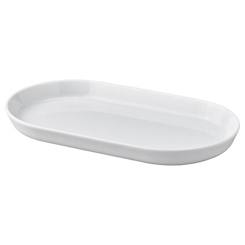 IKEA 365+ White Ceramic Serving Plate