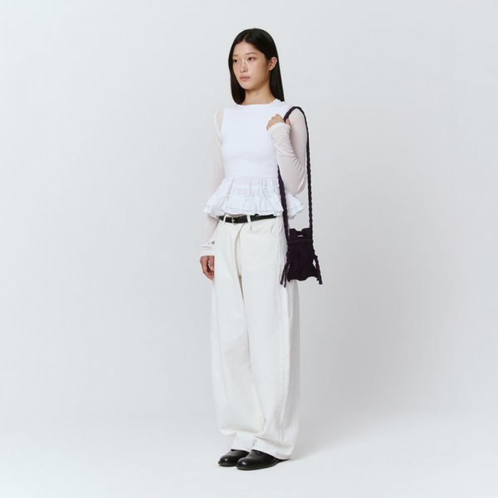 Pleatsmama Mini Crossbow Bag Deep Purple