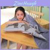 Creative Large Airplane Plush Pillow Soft Crystal Velvet Office Nap Cushion Gift