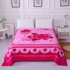 Thicken Brushed Flat Sheet Soft Sanding King Size Bed Sheet Red Wedding Bed Sheet for Cozy Sleep