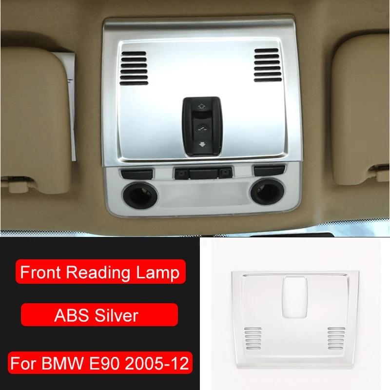 Kohlefaser ABS Auto Vorne Hinten Leselicht Rahmen Zierleiste Dekorative Abdeckung Aufkleber Für BMW 3er E90 2005-12 Autozubehör