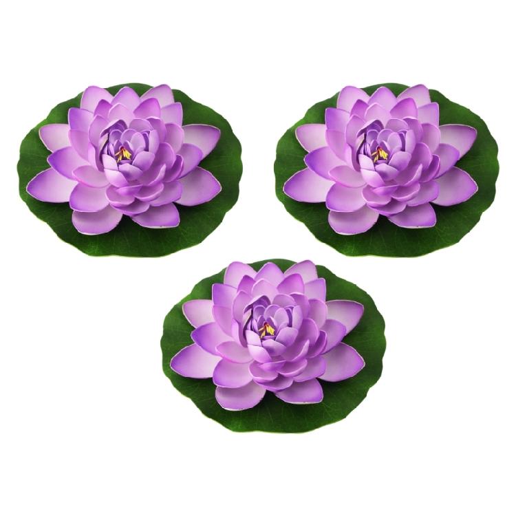 Benutzerfreundliches Künstliches Seerosenblumen-Set Florales Tischmittelstück Für Moderne Häuser Bürodekoration Akzent