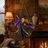 High Definition Printed Acrylic Vintage Halloween Cat Witch Decoration, Window Hanging Ornaments, Colorful Decoration Rustic Farmhouse Tree