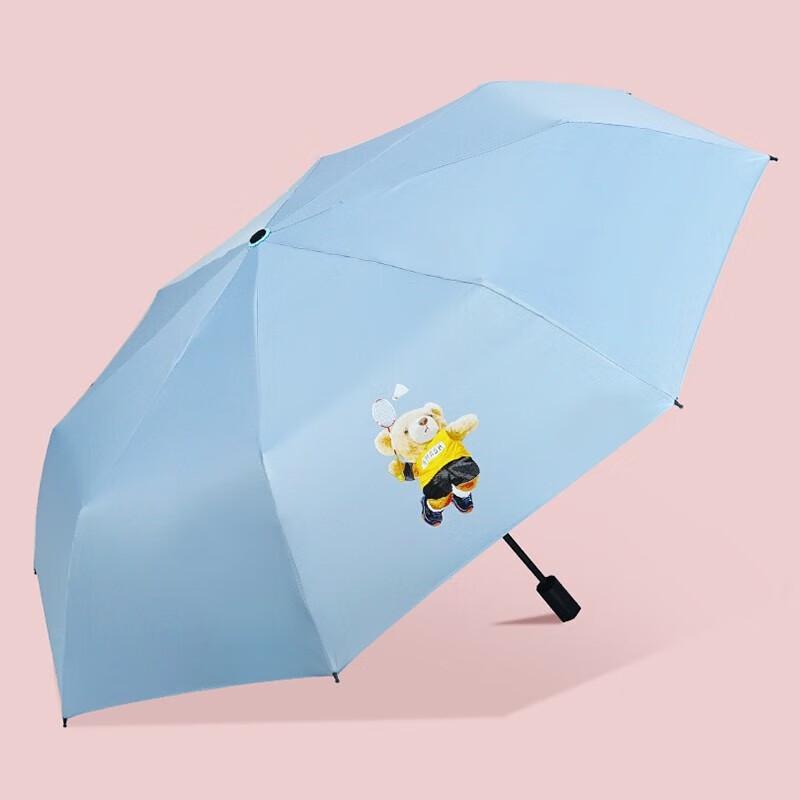 Red Leaf Automatic UV Protection Folding Umbrella