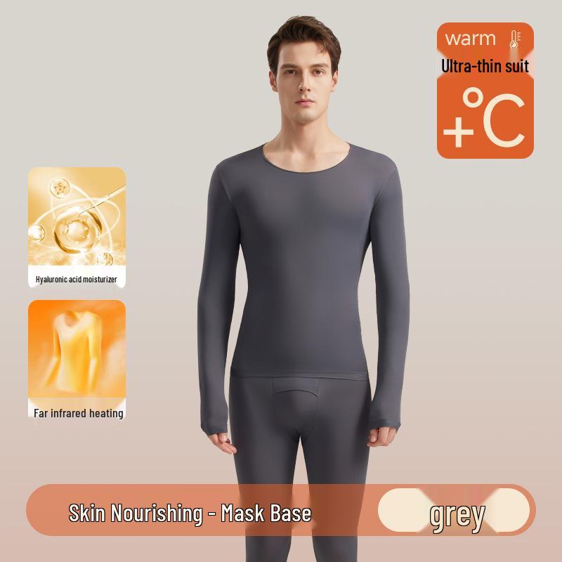 Herren Ultradünnes Warmes Unterwäsche-Set mit Hyaluronsäure Basisschicht für Herbst/Winter