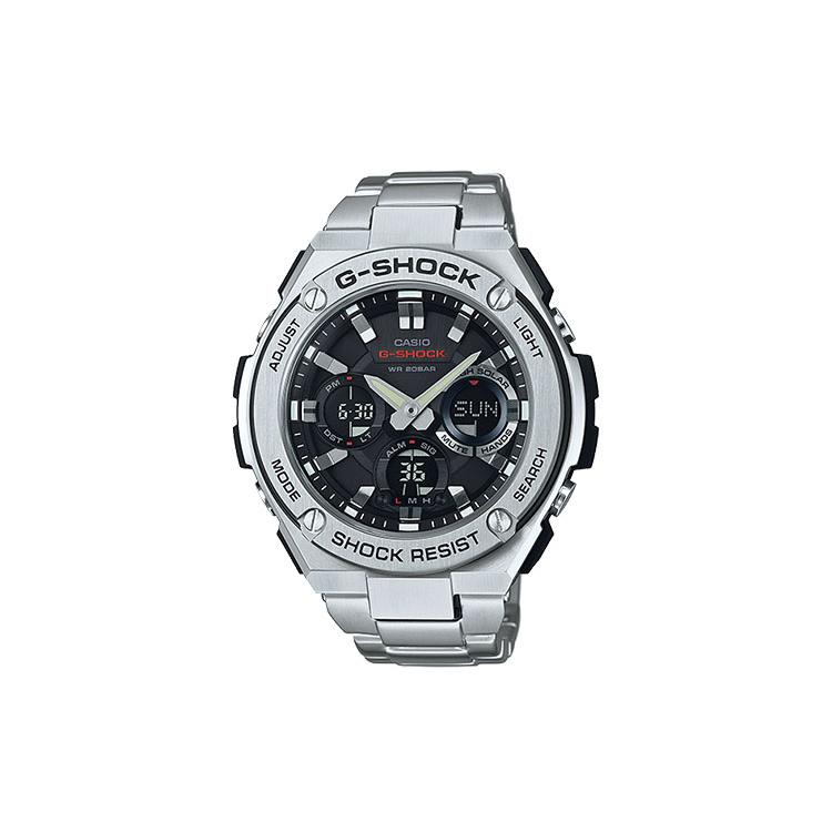 CASIO G Shock GST S110D 1A GST-S110D-1A Silver Strap