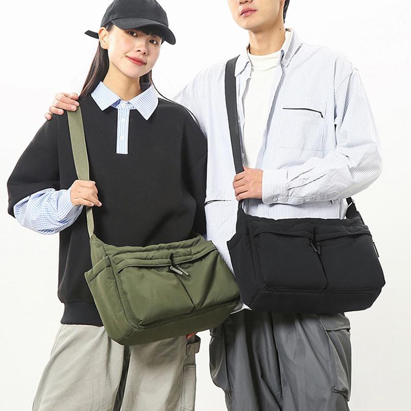 Casual Multi-Pocket Messenger Bags For  Nylon Shoulder Bag Large Handbags Travel Shopping Tote Purse