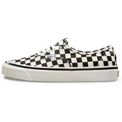 Authentic 44 DX Anaheim Factory Unisex Sneakers White Black Checkerboard VN0A38ENOAK