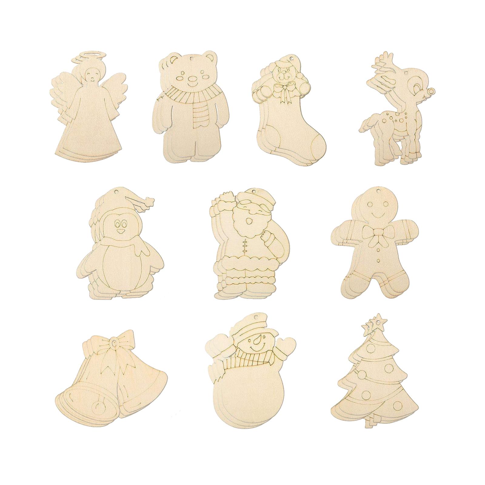 

Christmas Wooden Pendant Holiday Party Decor Christmas Tree Decorations Farmhouse Christmas Ornaments for Wall Home Door Windows