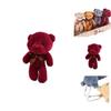 Adorable Plush Teddy Bear Keychain Pendant For Girlfriend Or Kids