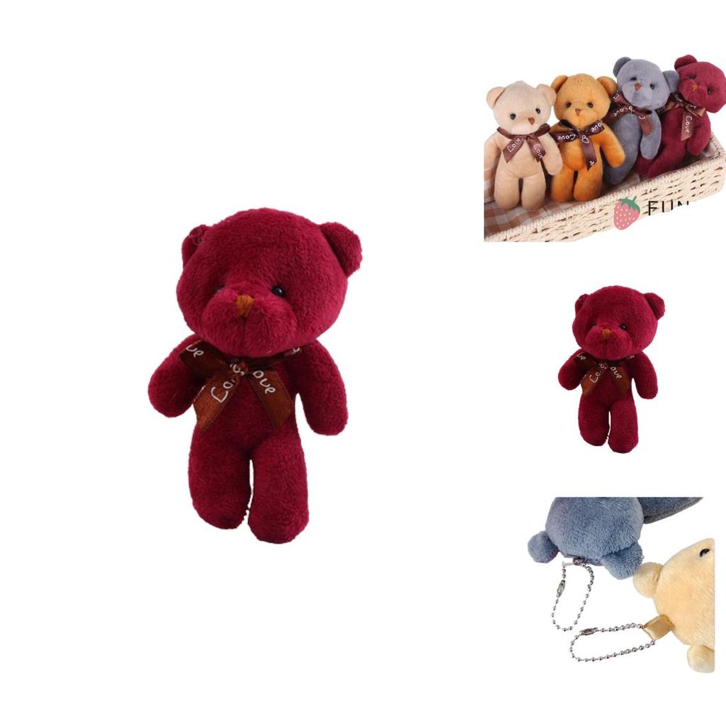 Adorable Plush Teddy Bear Keychain Pendant For Girlfriend Or Kids