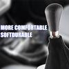 BESULEN Car Shift Boot Cover Suede Leather Shift Knob Boot Dust Cover Universal Manual
