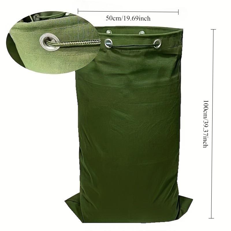 

Прочная холщовая сумка для хранения с двойной кулиской - идеально подходит для походного снаряжения и отдыха на природе