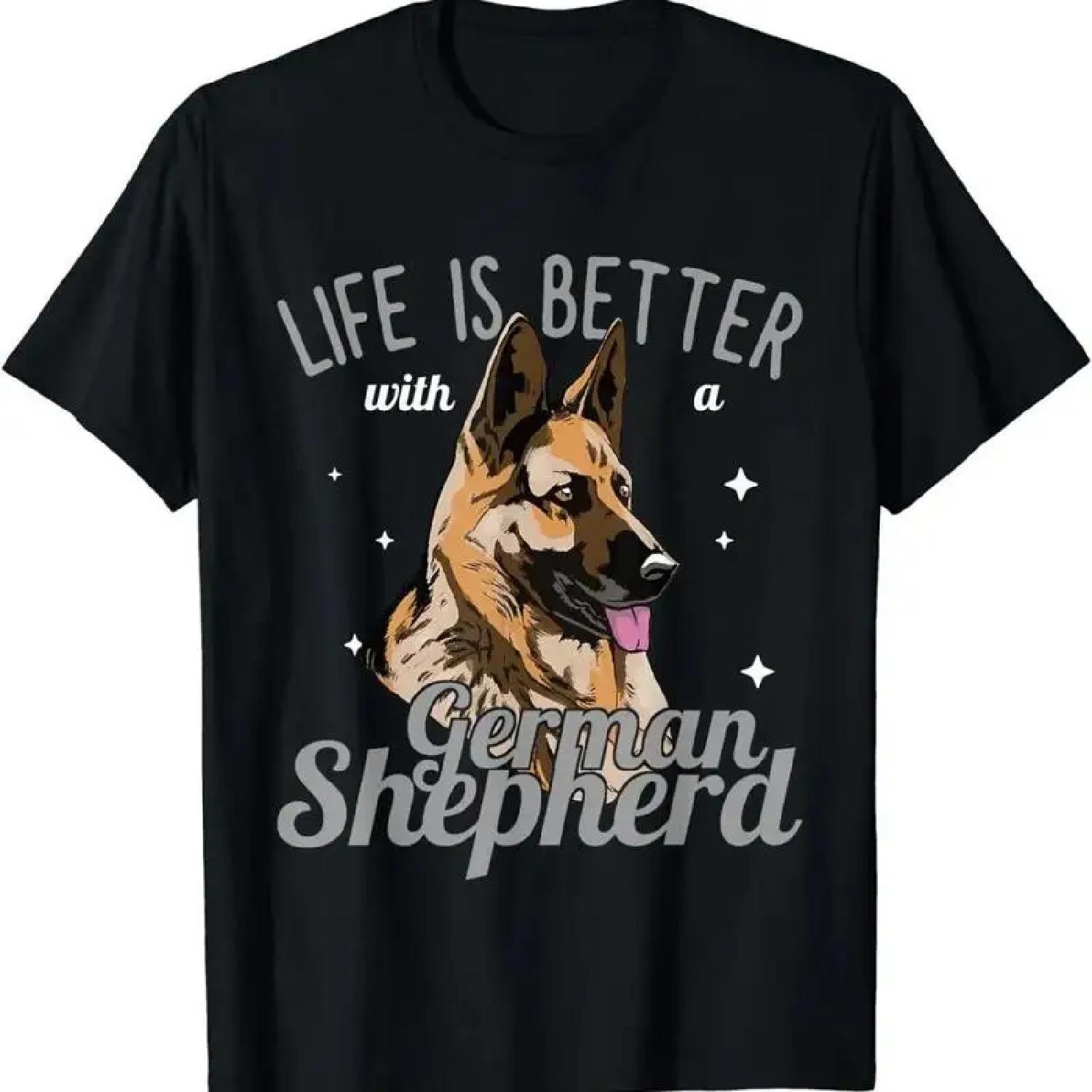 German Shepherd - Life is better with a German Shepherd T-Shirt XXXXXL разноцветный
