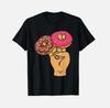 Funny Shocker T- Two In Pink One In Brown Donut Graphic Rude Gag Gift Tee Unisex T-Shirt