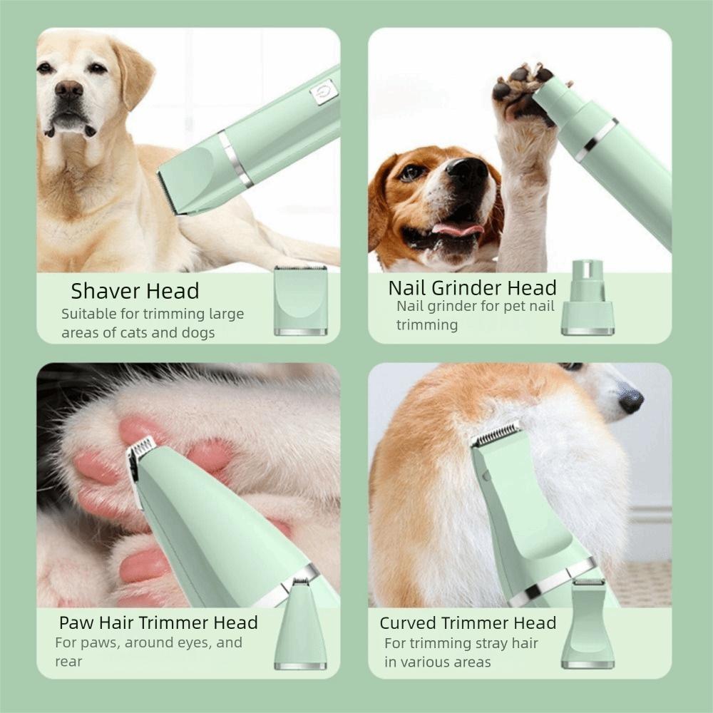 USB Rechargeable Cordless Pet Shaver Low Noise Electric Dog Clippers Dog Trimmer  Puppy Haircut