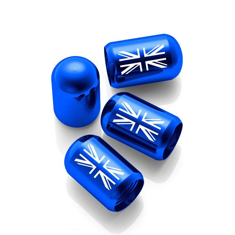 4PCS Universal Union Jack Car Tire Wheel Rims Stem Air Valve Caps Case Cover For Mini Cooper BMW Ford VW TOYOTA  Accessories