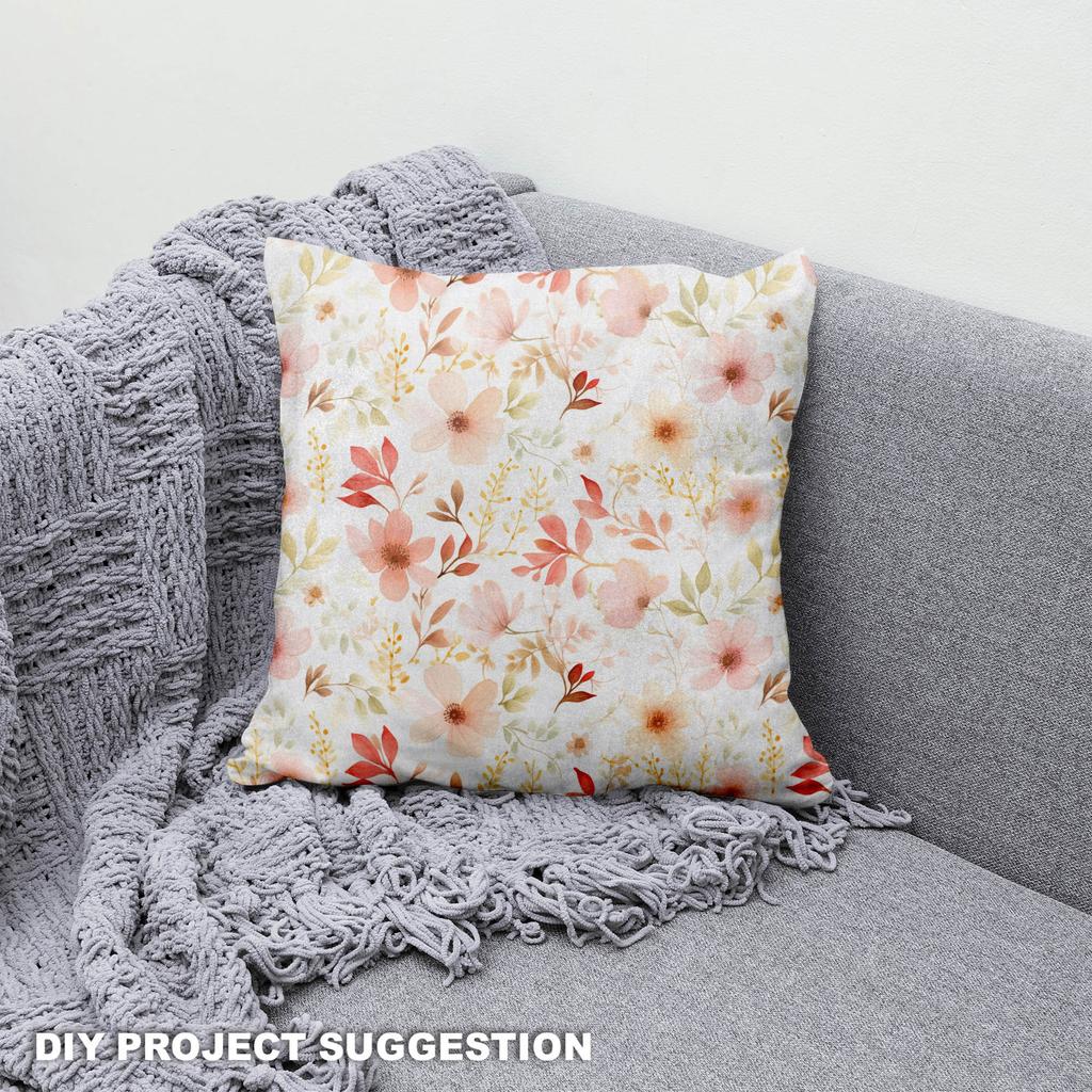 Royal Samt Stoff Polyester Zum Nähen - Motiv Blumen - Rdx3003