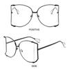 Trendy Metal Hollowing Shades UV Protection Travel Beach Eyewear  for Women & Men