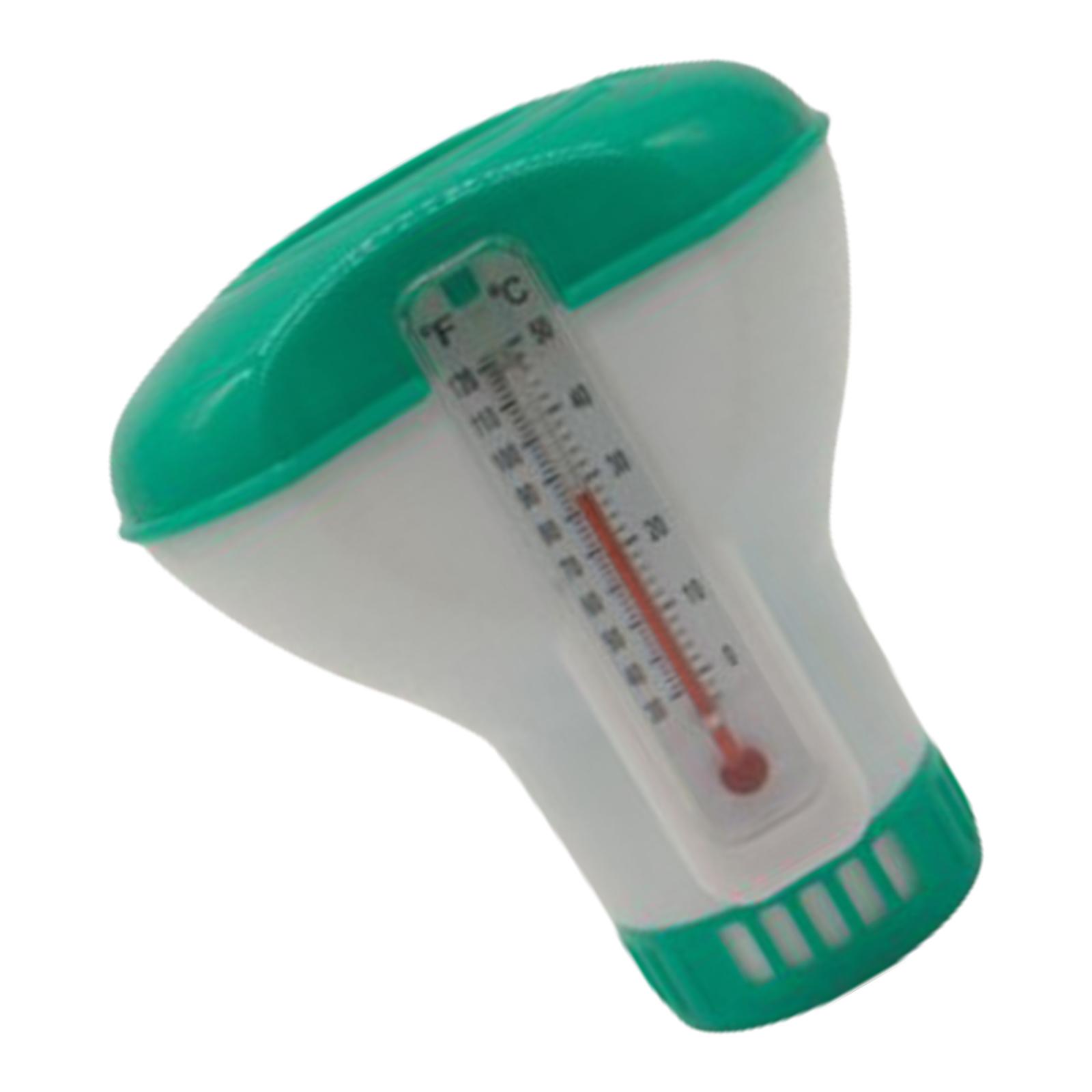 

Плавающий дозатор хлора для бассейна с термометром, дозатор таблеток, плавающие аксессуары для лекарств