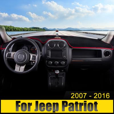 Para Jeep Patriot 2007-2009 2010 2011 2012 2013 2014 2015 2016 Capa de Painel de Carro Evita Luz Tapete Anti-UV Tapete Antiderrapante