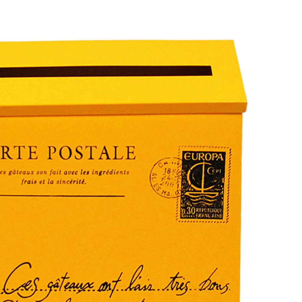 Newspaper Holder Box Drop Box Wall Hanging Mail Box Wall Mounted Mailbox for Home Office