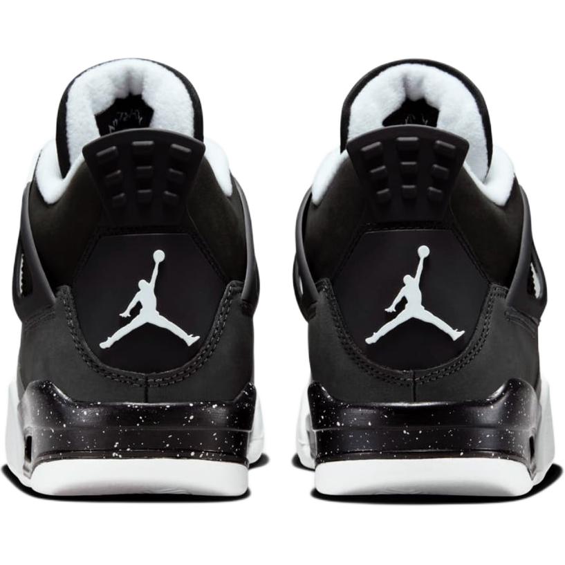 Nové Jordan Air Jordan 4 protiskluzové proti okopu vysoké dětské basketbalové boty černé unisex