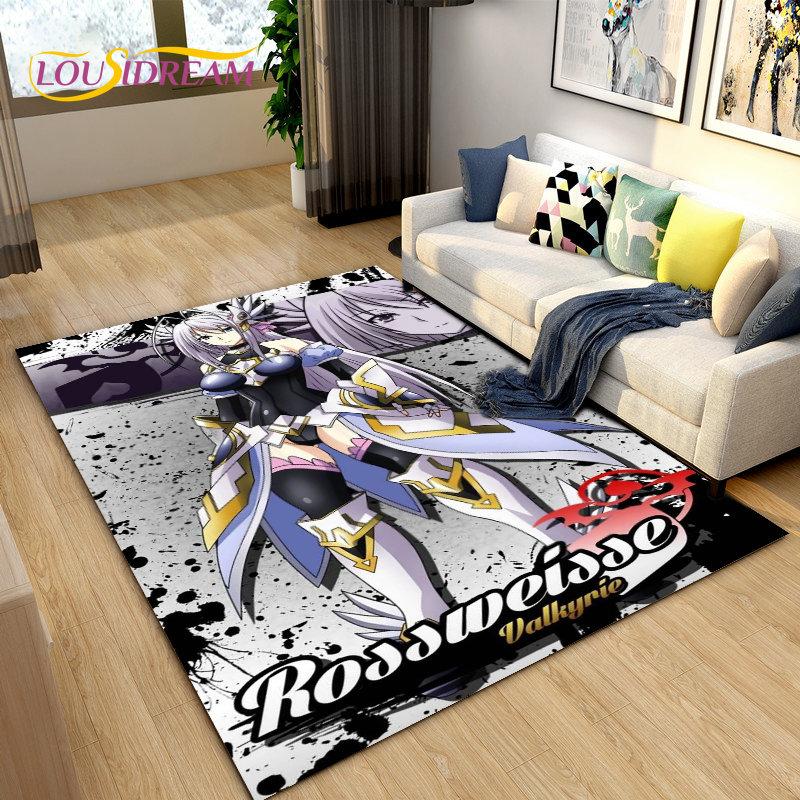 3D High School D×D Sexy Anime  Area Rug,Carpet Rug for Living Room Bedroom Sofa Doormat Decoration,kids Play Non-slip Floor Mat