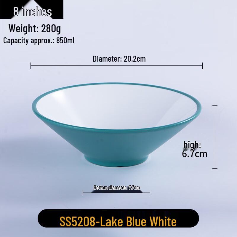 

JINMEILI 8-inch Melamine Imitation Porcelain Bowl