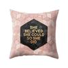 Winter Warm Home Decor Car Seat Cushion Cover Geometric Printed Pillow Cases Peach Skin Cashmere