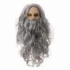 White Beard Santa Beard Wig Full Set Beard And Wig Set Combo Santa Claus Beard Wig  Christmas Party