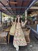 Seaside Chic Floral Spaghetti Strap Maxi Dress