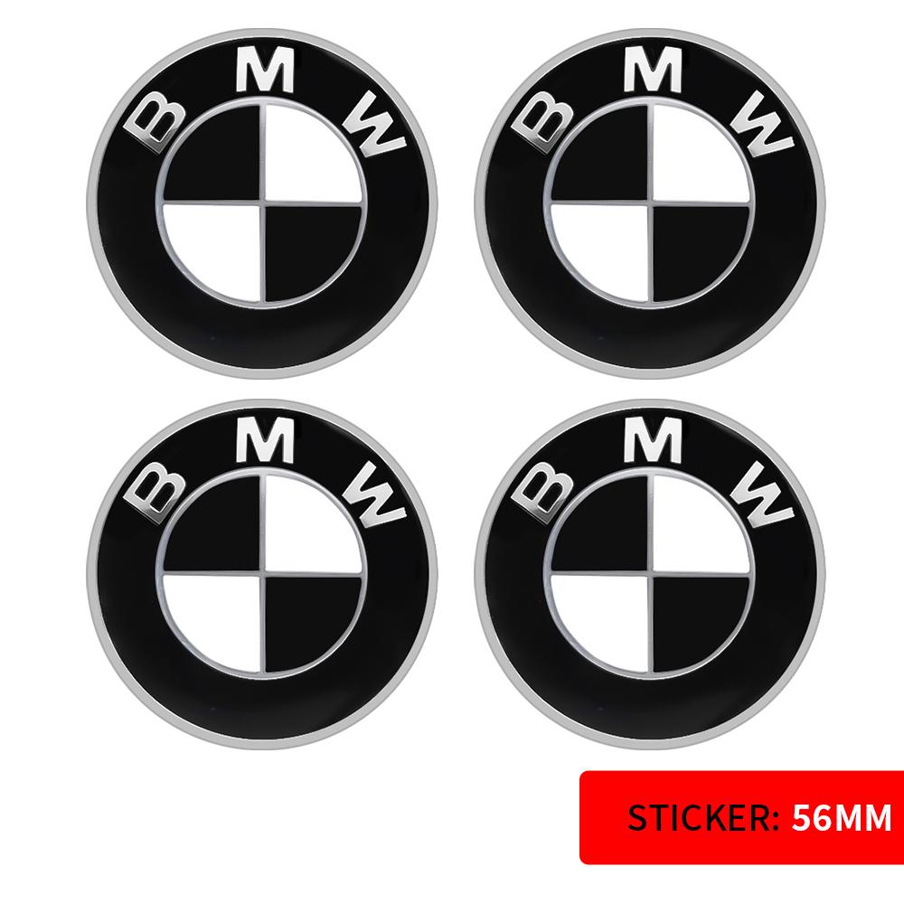 56/60/65mm Car Badge Wheel Center Cover Decal Hub Cap Decor Sticker Auto Modification Accessories For BMW M E36 E46 E60 E90 E39