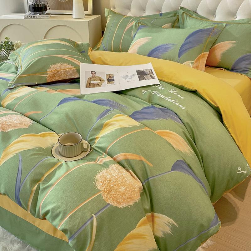 Home Textile Bedding Cotton Pure Cotton4-Pcsquilt Set 3-Pcs Set Winter Class A Maternal And Infant Grade Advanced Sense