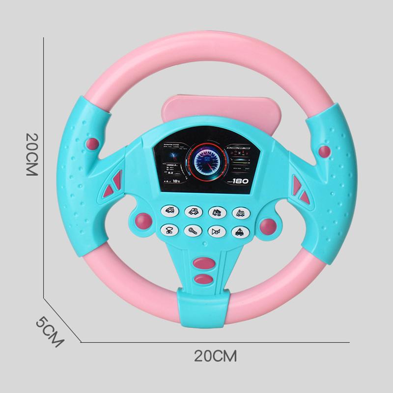 Front Passenger Vertical Steering Wheel Toy Simulation Car Mounted Children'S Early Education Learning Machine