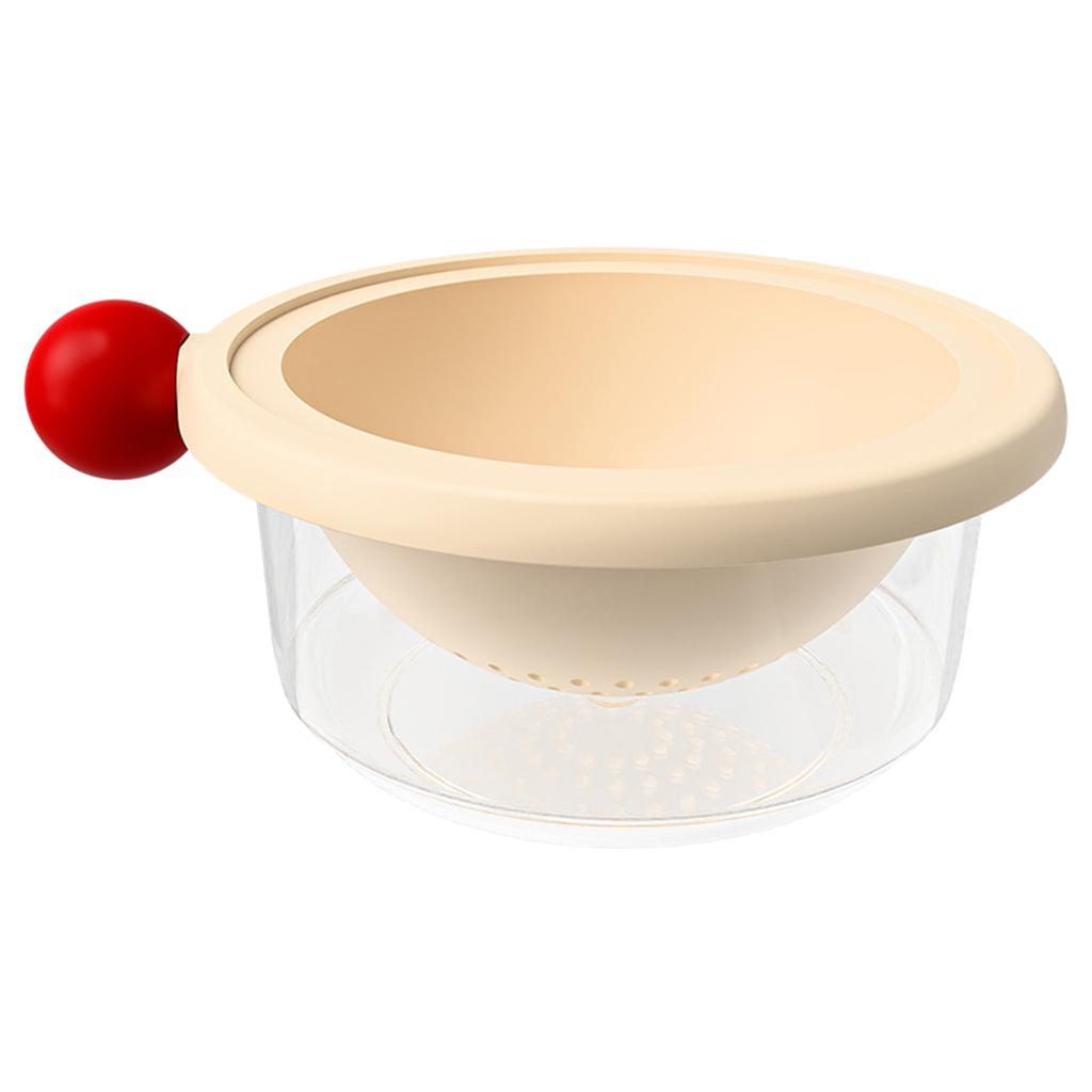 Two Tier Plastic Strainer Vegetable Washer In Vibranted Color For Quick Draining Berries Pasta Safe Food Grade