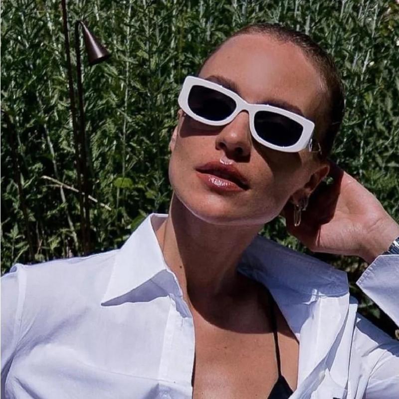 New Fashion Trend Cat Eye Sungalsses Women Men Square Hollow Brand Designer Vintage Sun Glasses Female Fashion Classic Shades