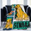 Lion King Simba Friends Blanket  Wool Awesome Breathable Throw Blankets for Chair Covering Sofa  Winter