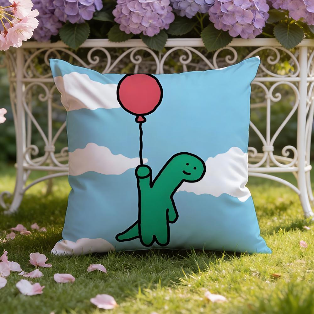 Cute Anime J-JOGUMAN Cushion Cover Home & Car Dual-Scene Pillow Cover: Reversible for Premium Comfort