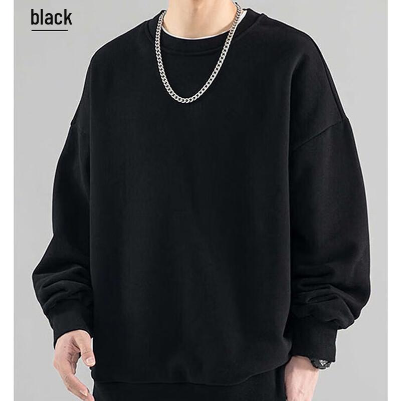 ROMON Men's Casual Crew Neck Long Sleeve Sweatshirt