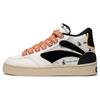 OSWALD X Li Ning Wave 180 Abrasion Resistant Breathable Mid Top Skateboard Shoes Women's White Black AECT020-1